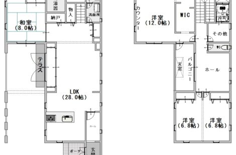  リビング広々28帖！！ゆったり使える一戸建て♪